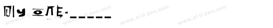 DIY One字体转换